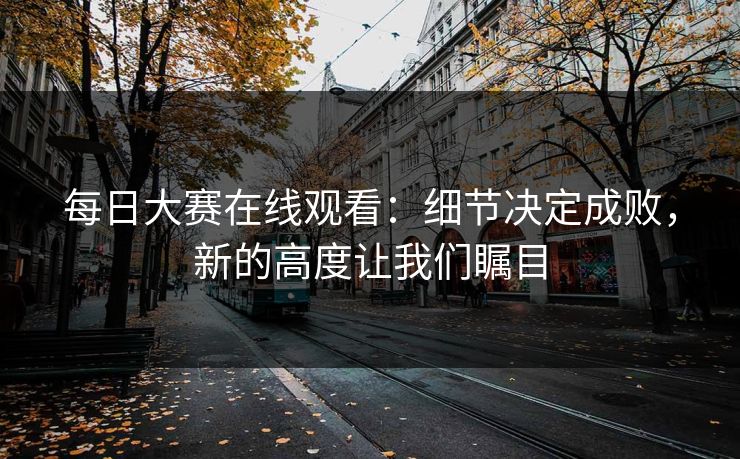 每日大赛在线观看：细节决定成败，新的高度让我们瞩目